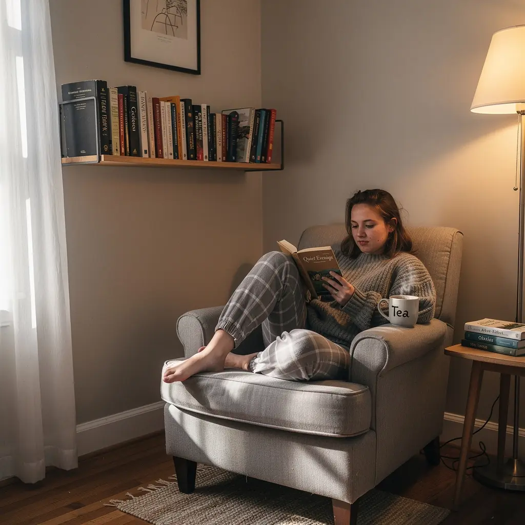 Przytulny salon z funkcjonalnymi meblami i dobrym oświetleniem